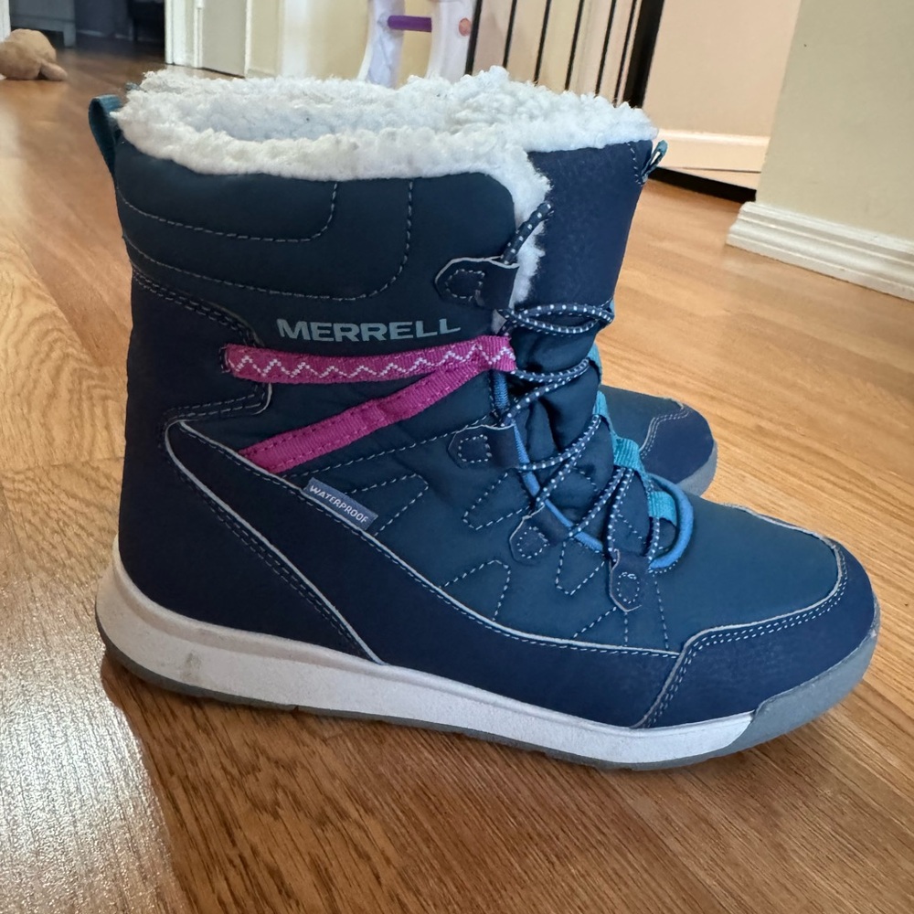 Merrell Kids' Blue and Pink Winter Boots